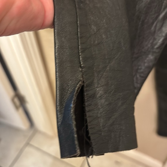 Leather pants soft as butter split a little on bottom sides for boots - Picture 8 of 10
